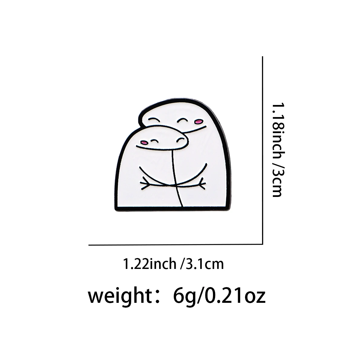 Pin Logam Gambar Kartun Stick  - Men Accessories Drawing ulasan dan harga