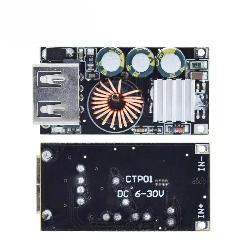 QC3.0 DIY snellader DC 5-32V 24W step-down module voor noodopladen van mobiele telefoon