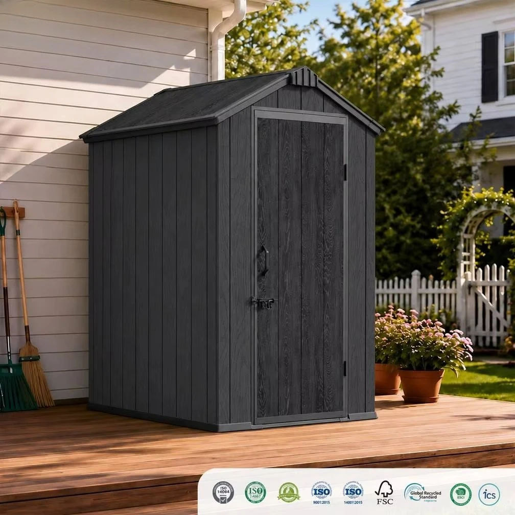 Customize 4x6 Storage Shed Garden Storage Shed with Weather Resistant Lockable Door for Outdoor Storage and Garden Tools