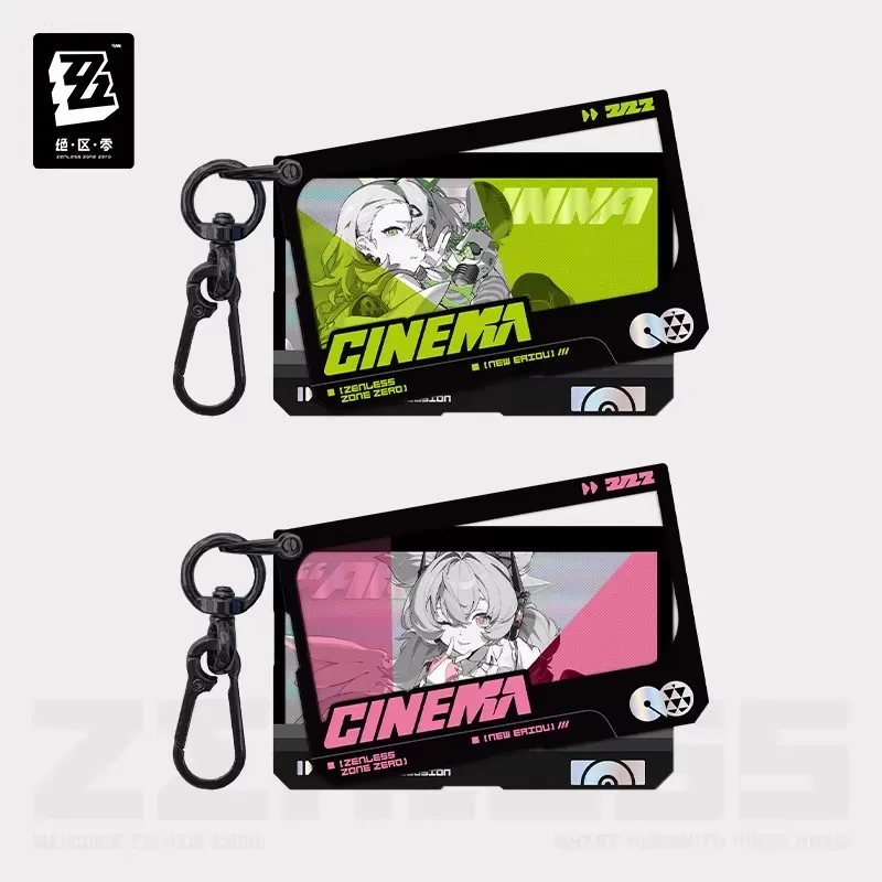 

[Genuine] miHoYo Game Zenless Zone Zero Sunna Aria Double Piece Acrylic Pendant Anime Keychain Prop Accessory Cosplay Xmas Gifts