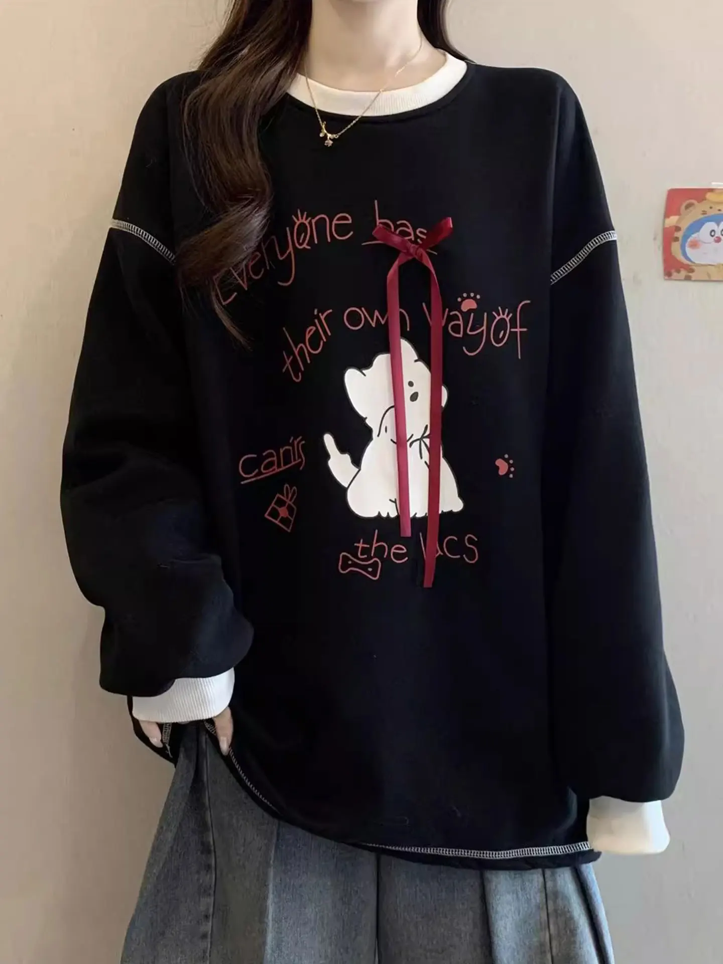 

Корейская толстовка с капюшоном Sle Fce на подкладке, женский утягивающий топ средней длины больших размеров на осень-зиму, повседневная удобная