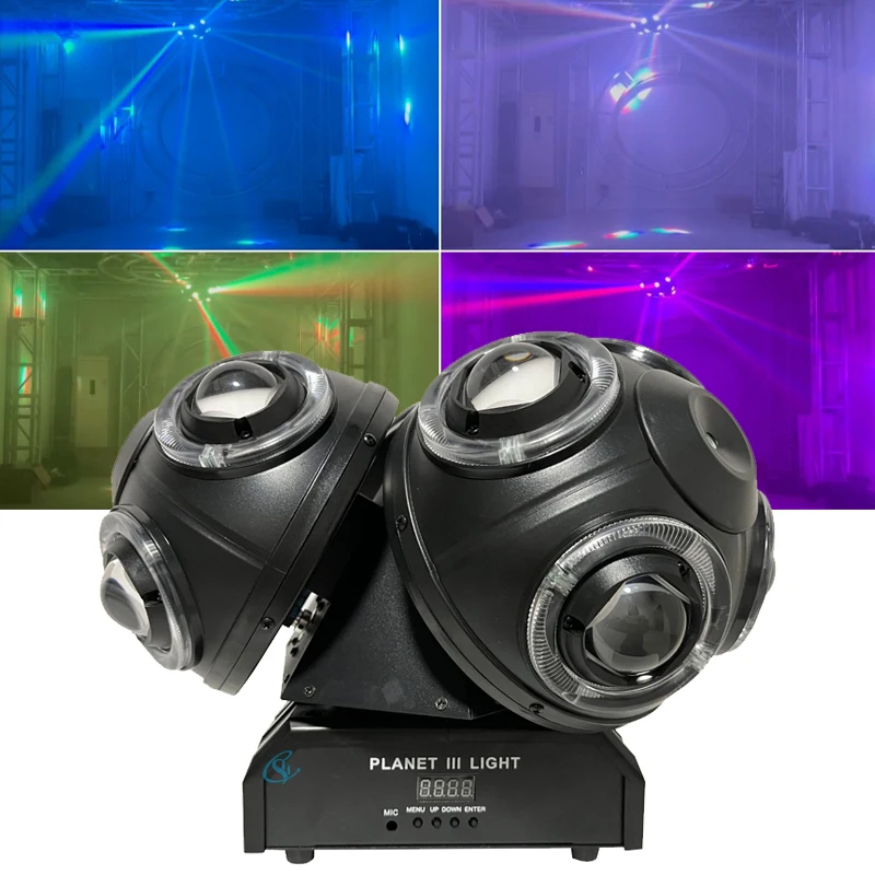 

DJ Light Professional Stage Three Arm RGBW LED 180W Beam Moving Head Light Disco Wedding Party Audience Lighting