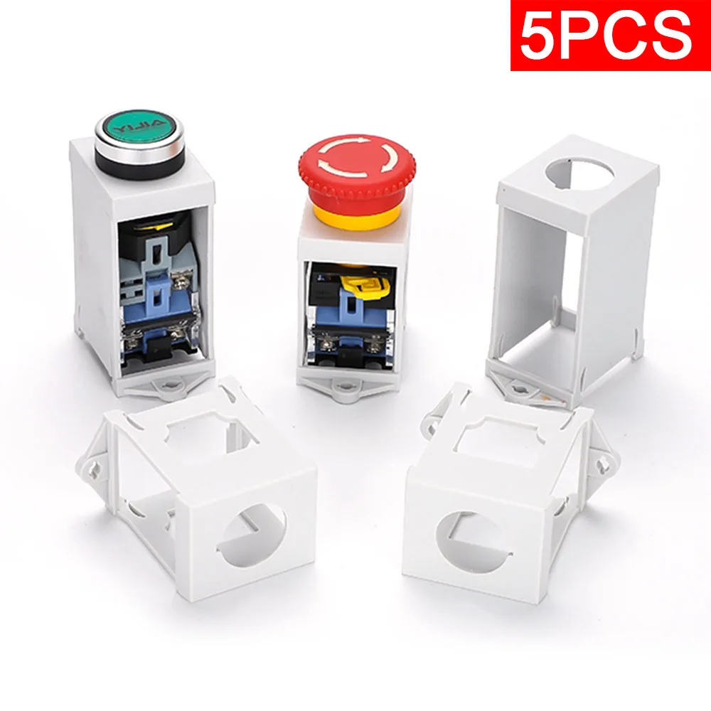 10pcs LA38 Push button switch protective cover protective cover anti-missing elevator emergency stop 22mm accessory round warn