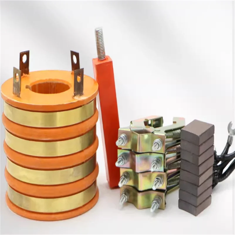 CRANE Spring Cable Reel Accessories Chevron Bracket Carbon Brush Conductive Block with Wire Insulating Rod Collector Ring