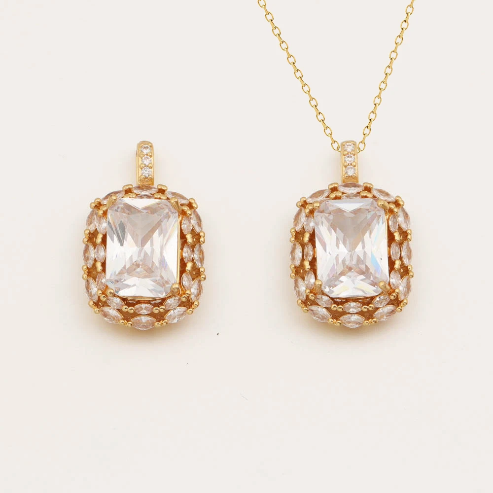 

Cordial Design 20Pcs 17*28MM CZ Pendant/DIY Necklace Accessories/Hand Made/Jewelry Findings & Components/Copper Charms #194223