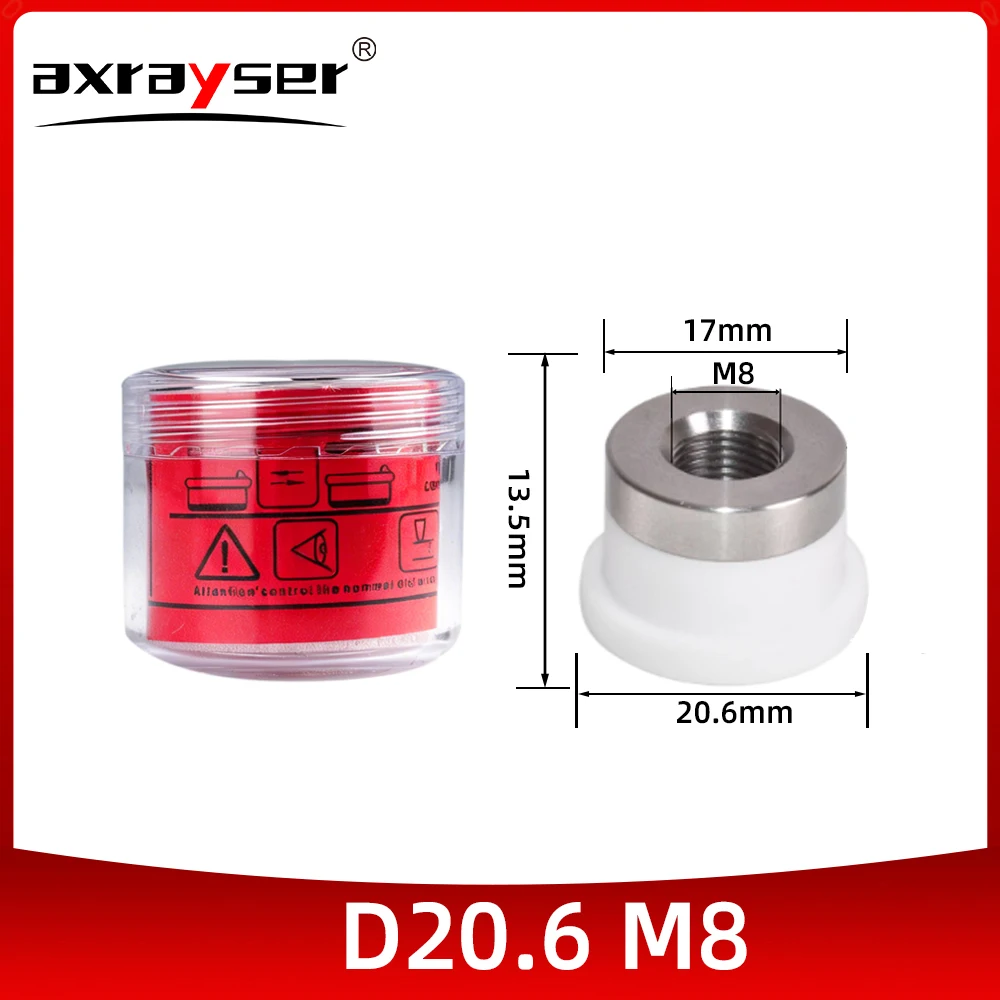 1/5/10/50/100pcs Bodor Ceramic Ring Nozzle Holder Parts BD-01A-0-20.6 D20.6 M8-3D for Bodor GNT3 GNT6 Laser Cutting Head