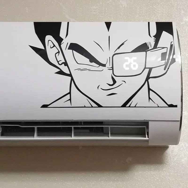Anime Dragon Ball Air Conditioner Stickers Creative Stickers Cartoon Gogeta Stickers Waterproof Sunscreen Gift