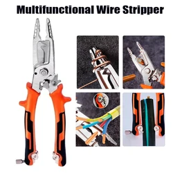 10 in 1 Hand Tools Universal Wire Stripper Heavy Duty Multifunctional Pliers Wire Stripper Cable Cutter Terminal Crimping Tool