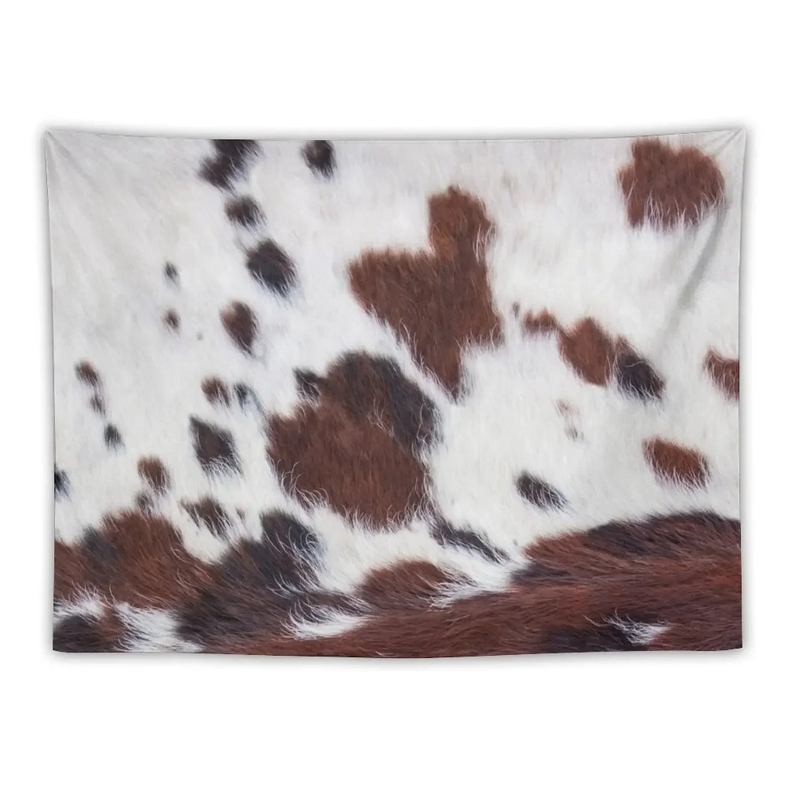 Cow Hide Brown Black Dot & White Tapestry Bedroom Decoration Decoration Aesthetic Living Room Decoration Tapestry