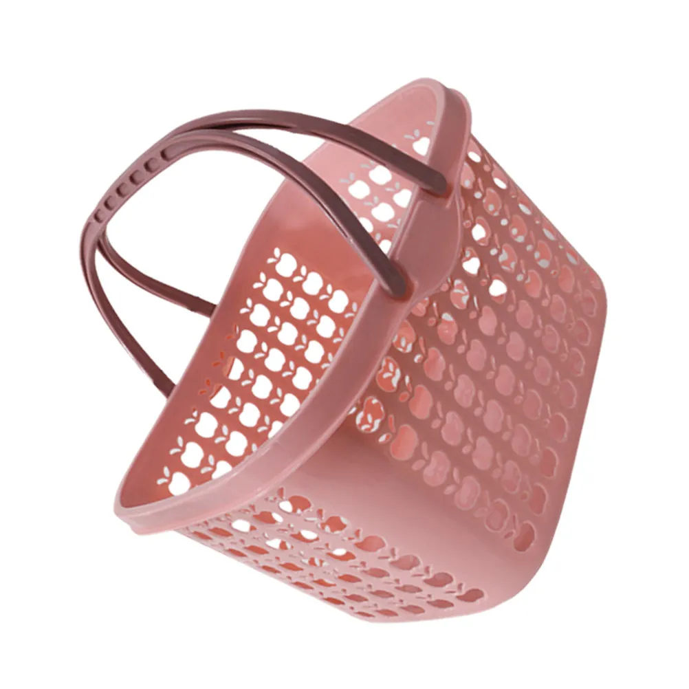 Plastic Shopping Basket Chic Fruit Vegetable Storage Basket for Home Kitchen Snacks Food Storage Holder Reusable Organizer