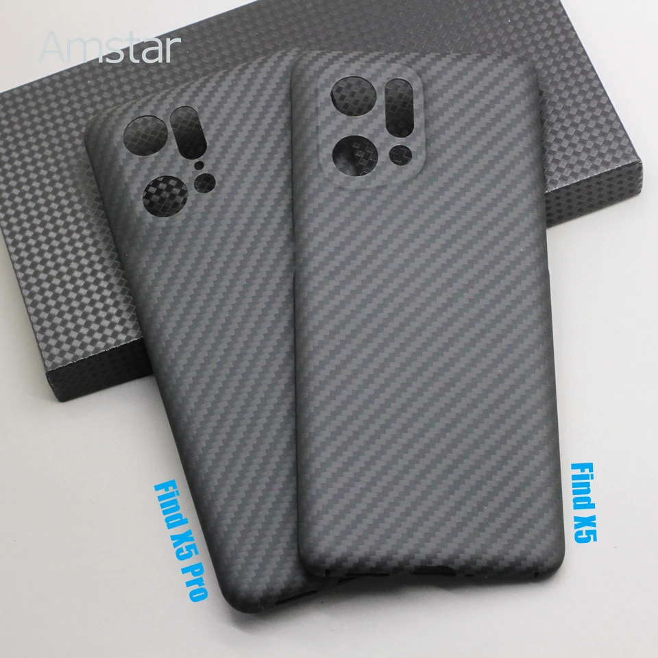 

Amstar Pure Carbon Fiber Phone Case for OPPO Find X5 Pro High-quality Ultra-thin Anti-drop Aramid Fiber Cover for OPPO Find X5