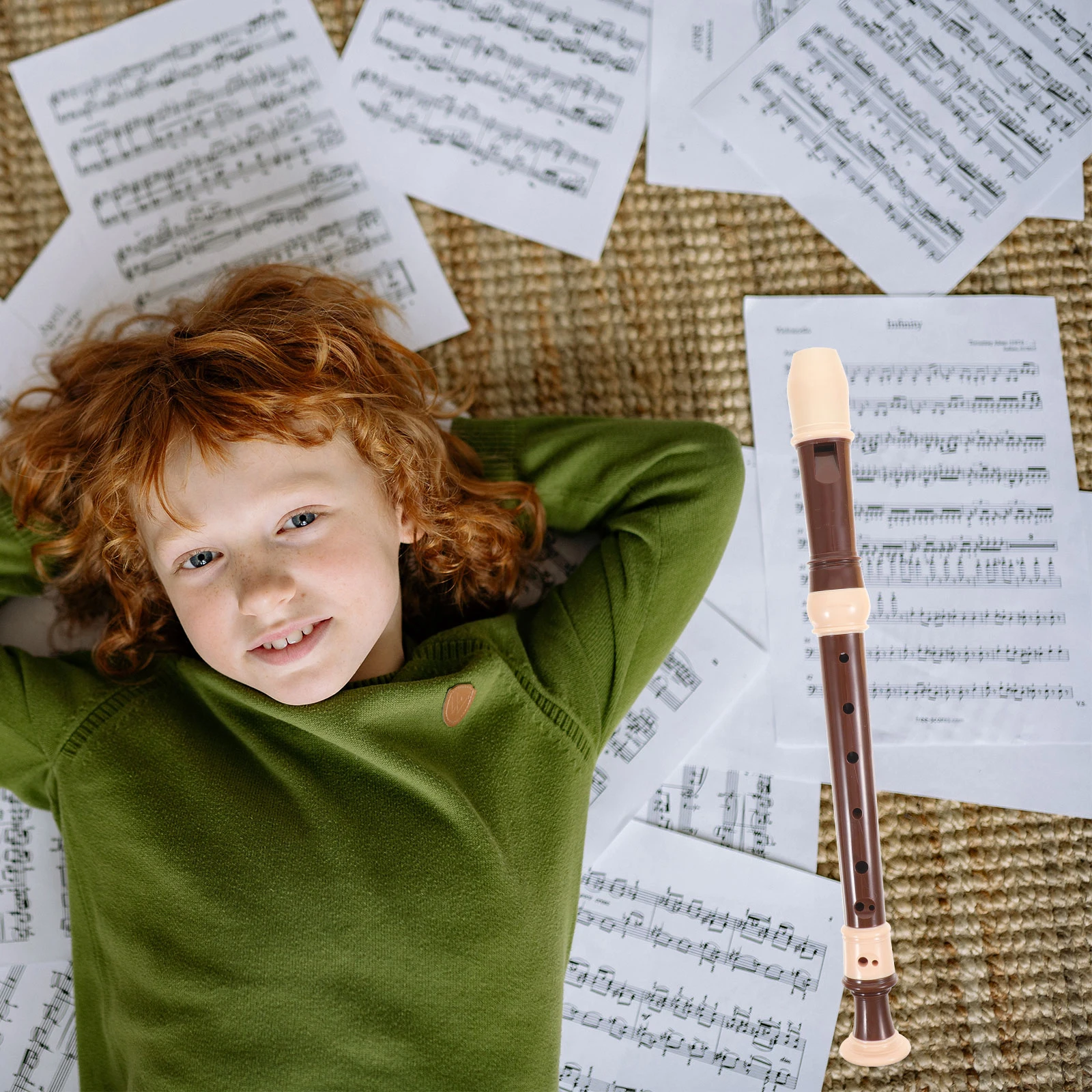 

Eight Hole Pitch Recorder Kids Soprano Resin Clarinet Musical Instrument Portable Beginner Clarinet Beginner Wind