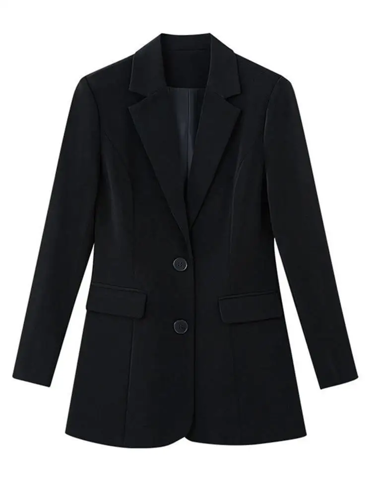 

plus Size Tailored Suit Jaet Women's Spring Autumn Slim Fit Workwear Set Cleanfit Sle Long Sve mid Length Single Button