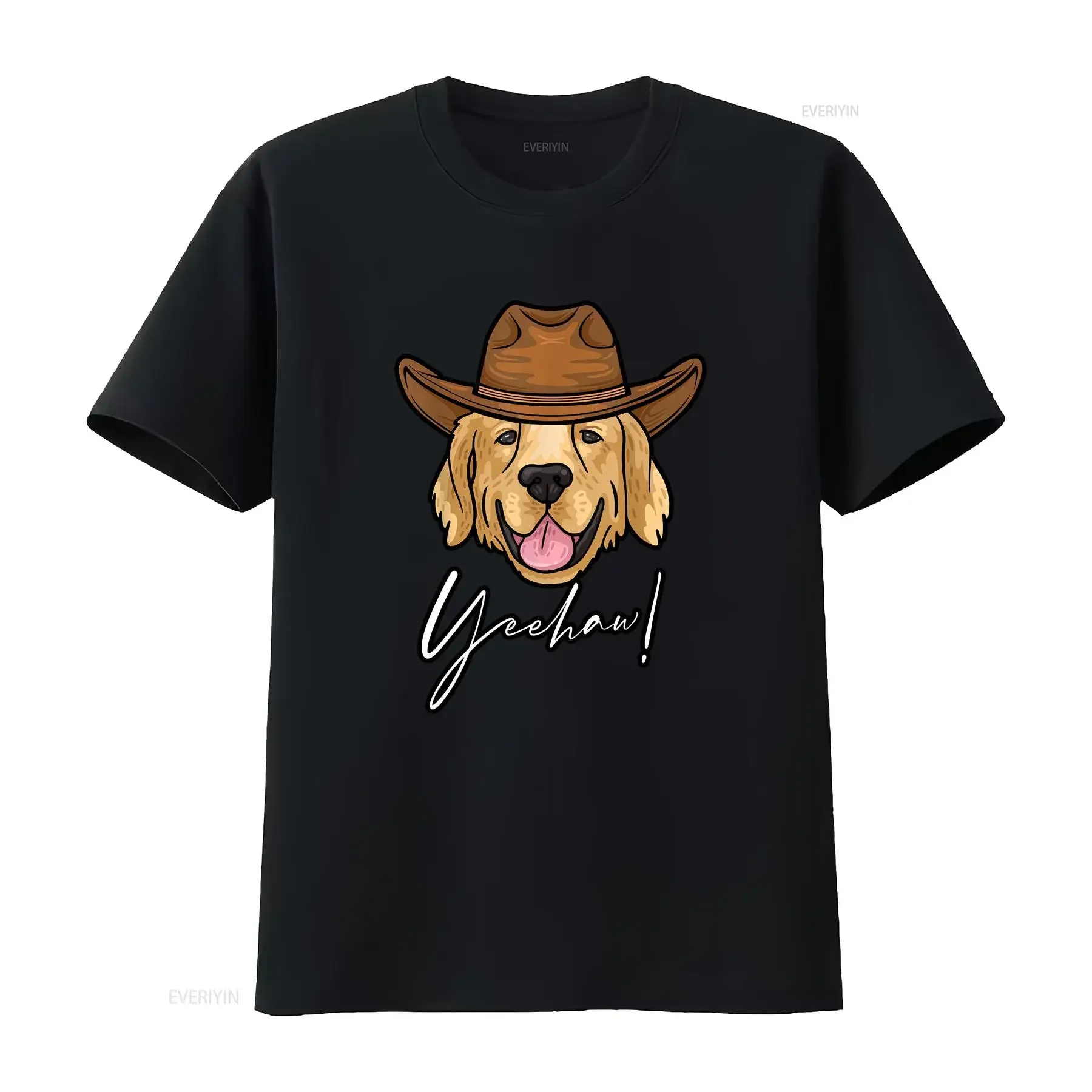 Funny Golden Retriever T Shirt vintage Washed designer clothes homme Comfortable graphic Soft Breathable Stylish Stretched
