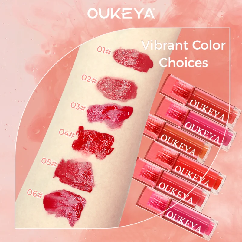 

Oukeya Mirror Lip Glaze Is Hydrating, Moisturizing, Clear, Long-lasting, Non-fading, Non-stick, Whitening and Color-promoting