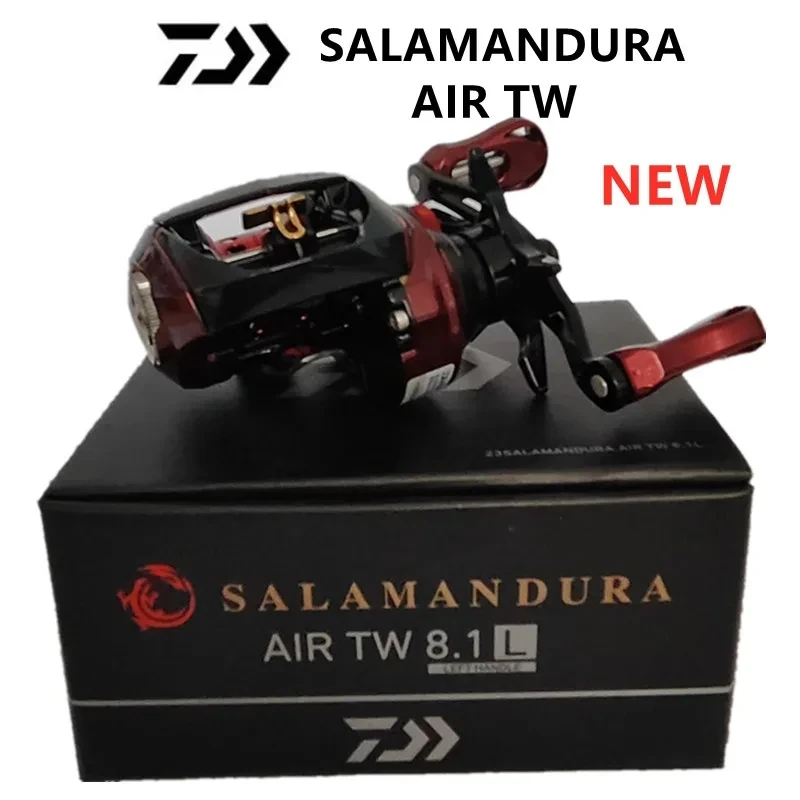 Carrete de pesca de agua dulce de agua salada Baitcasting de perfil bajo Original DAIWA Salamandura AIR TW 8.1R 8.1L