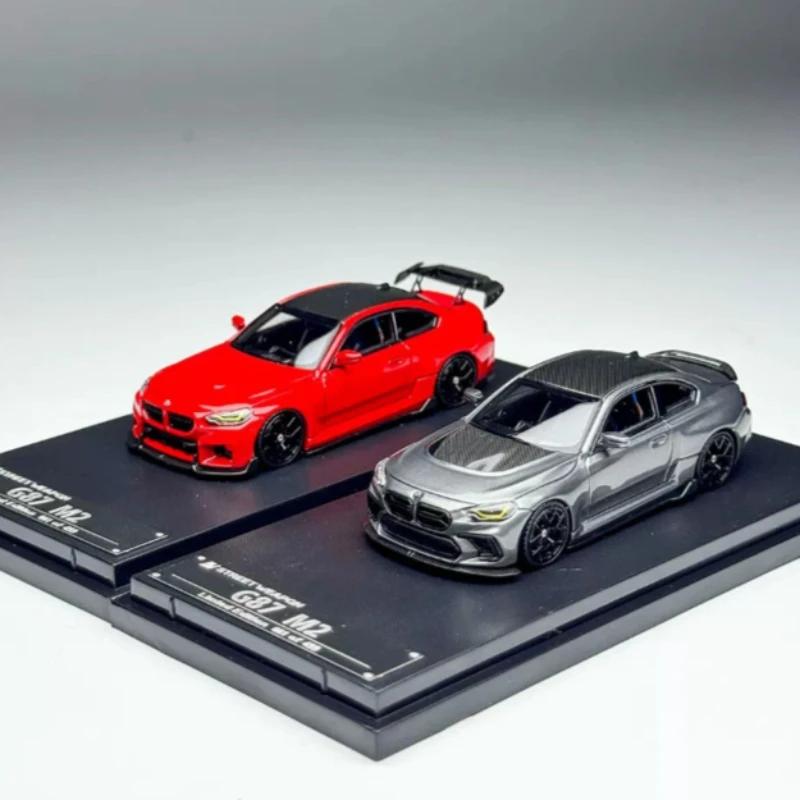 In stock 1: 64 New product M2 G87 ADRO modification, alloy die-cast static car model, limited edition, high-end decorative item