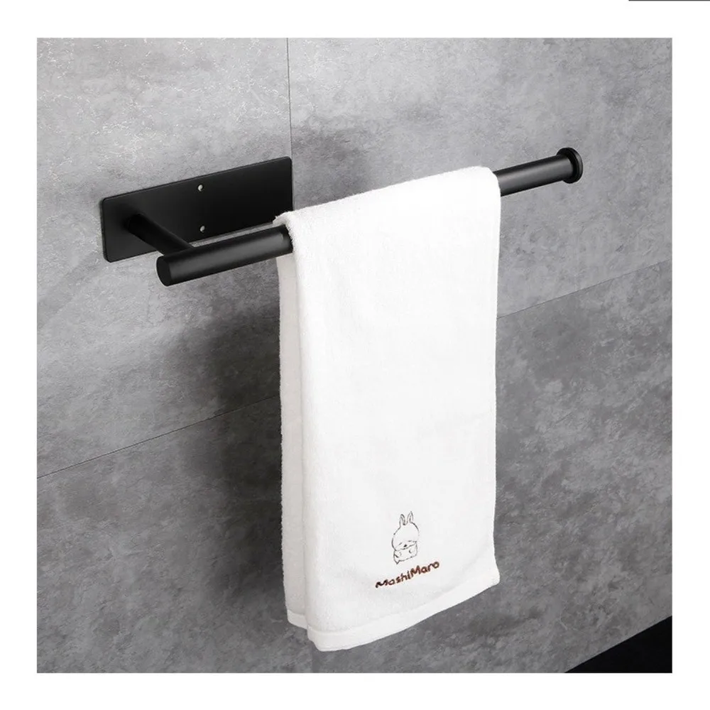 

1pc Stainless Steel Paper Towel Holder Self Adhesive Under Cabinet Toilet Roll Holder Wall Mount Space-Saving Toilet Paper Stand