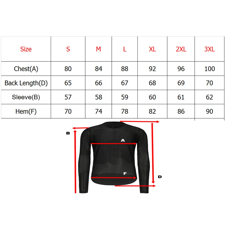 Men\'s 2024 Cycling Base Layer Long Sleeve Bike Sports Bike Shirt Underwear Racing Bicycle Shirt Undershirt