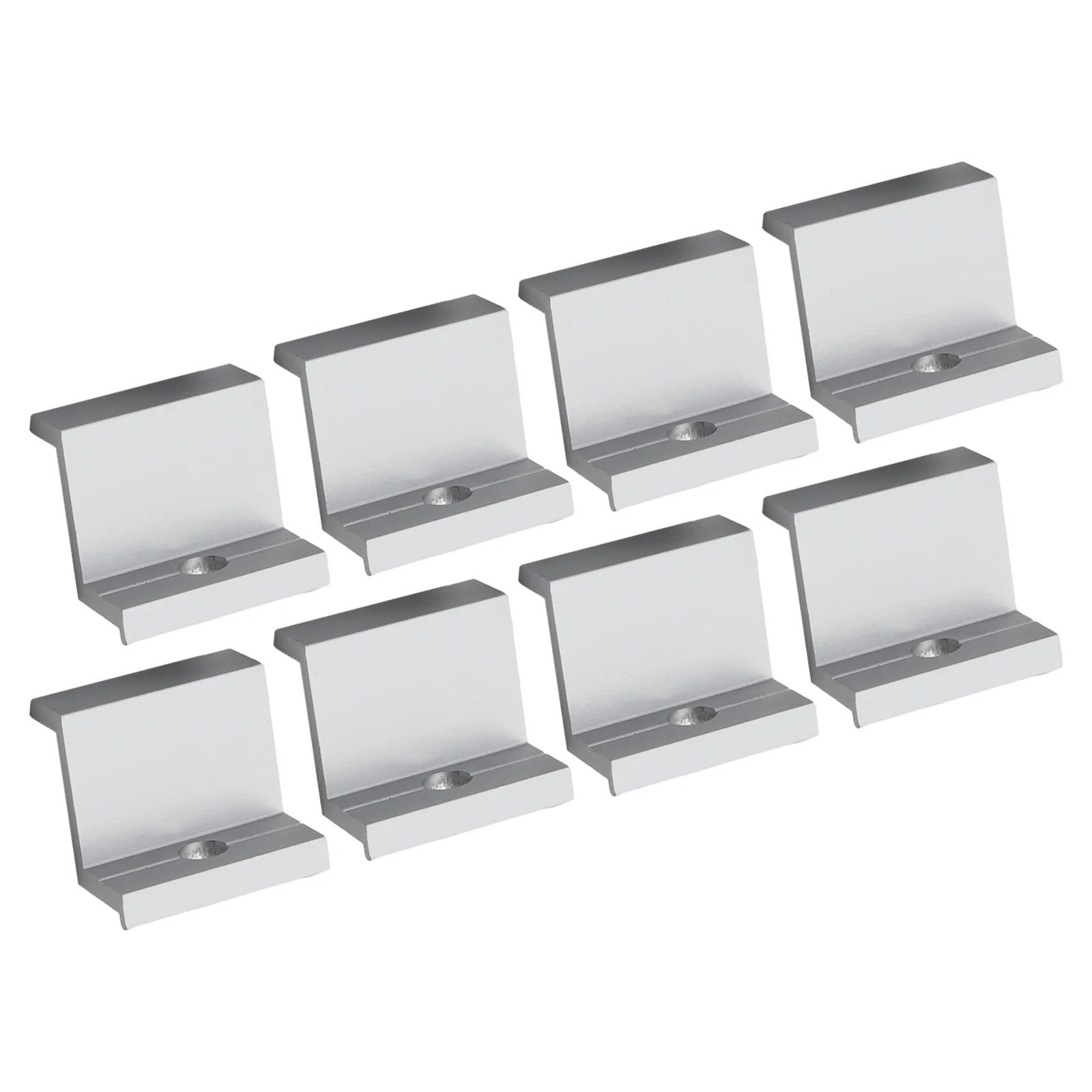 10pcs Aluminum PV End Clamp for Photovoltaic Solar Panel Mounting Rails Designed for All Standard Frame Height Ranges
