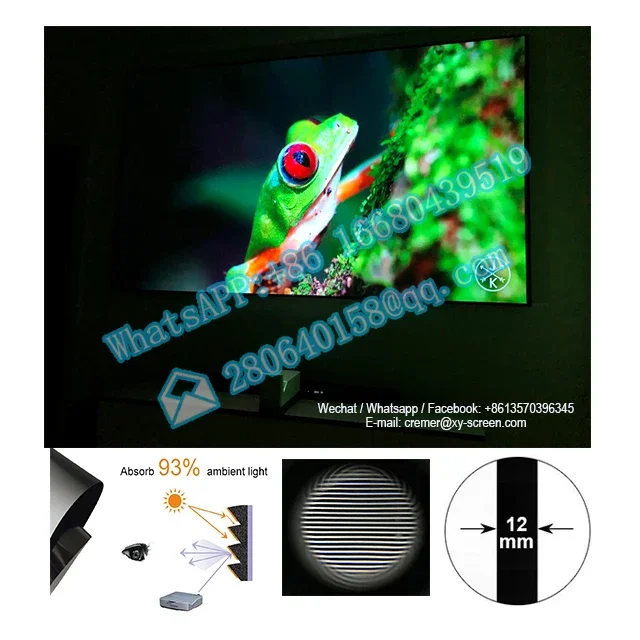 Layar Xy 100 Inci 16:9 92 Layar Proyeksi untuk Proyektor Fengmi 4K Lune 4KHF85 Ust