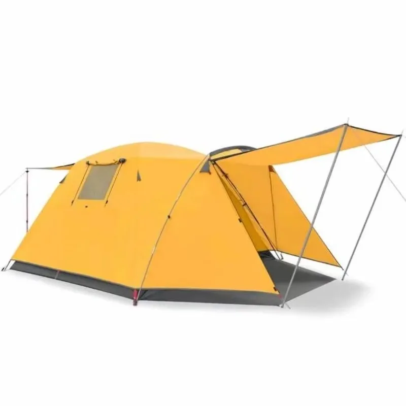 Camping Tent Hiking Aluminum Rod 1/-2/3-4 Double Layered Portable Waterproof Ultralight Lightweight Backpack Trekking Tent
