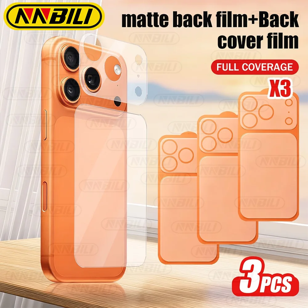 NNBILI 2Pcs Matte Soft Hydrogel Back Screen Protector Film W