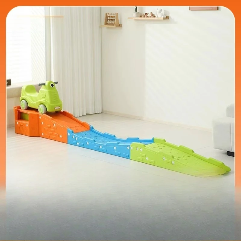 Children's three-stage plastic scooter for kindergarten outdoor use and home sensory training track