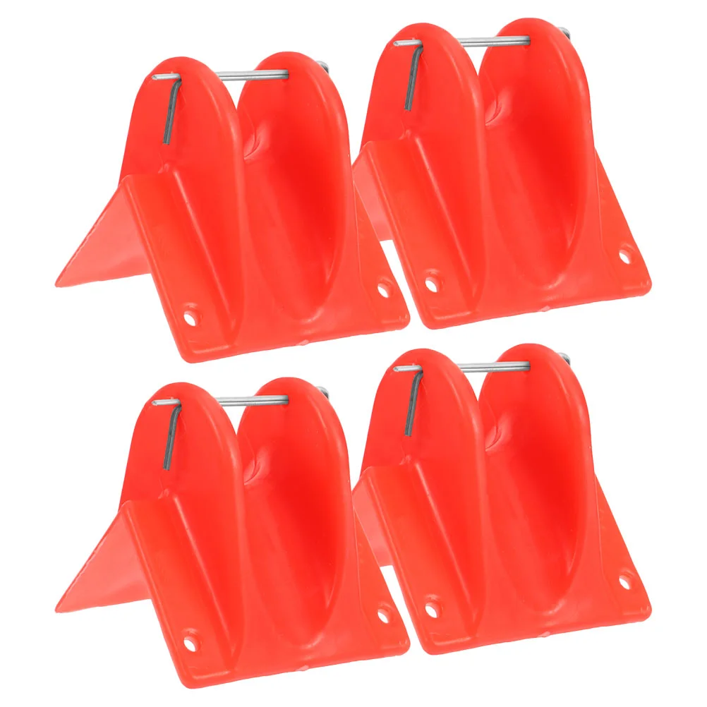 4 Pcs Rope Protector Escape Downhill Safety Red Climbing Equipment Corner Protectors