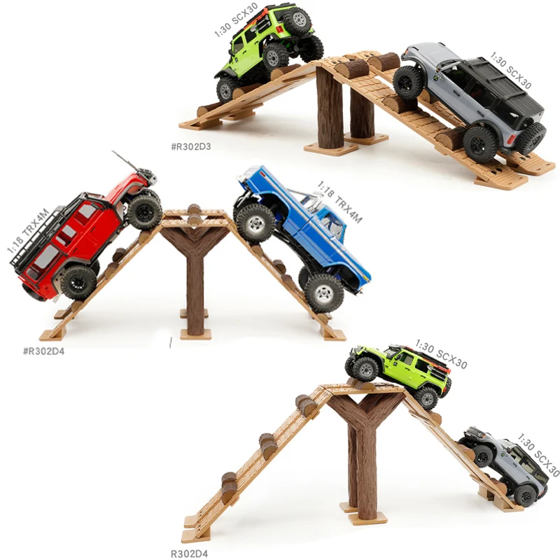 Simulate A Semi-circular Steep Slope Obstacle Track for 1/24 1/30 RC Crawler Traxxas SCX30 Diy Parts