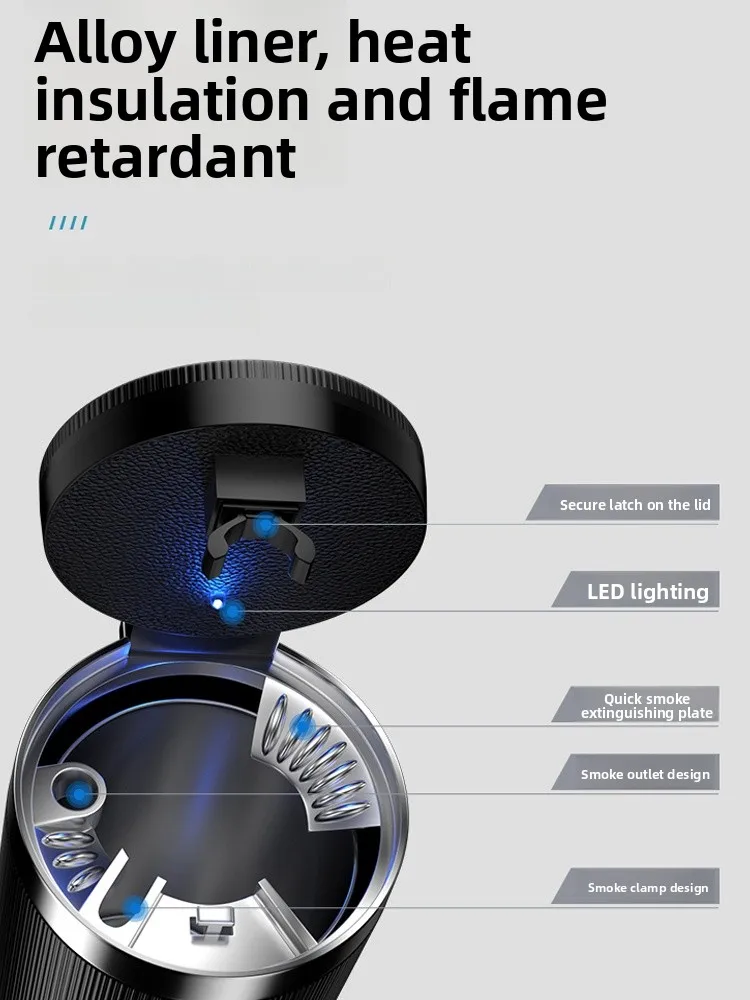 

High-End Car-Mounted Atray Creative Cover-Lid Anti-Dust New Model 2025 Auile Accories Storage KVS Brand