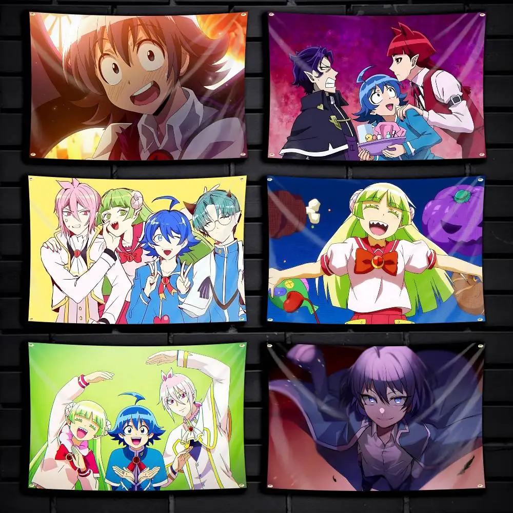 Suzuki Iruma Anime I-Iruma-kun Flag Tapestry Banner for Bedroom Living Room Outdoor Camping Custom Supported