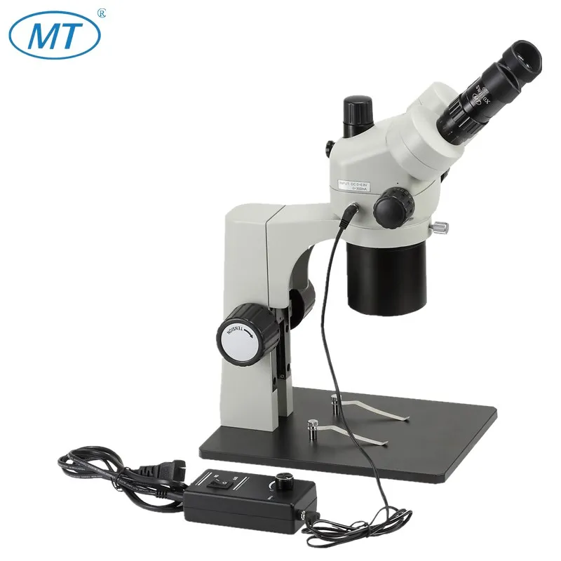 MZS1865TC 18X-65X high definition coaxial illumination trinocular zoom stereo microscope for IC chips, wafers