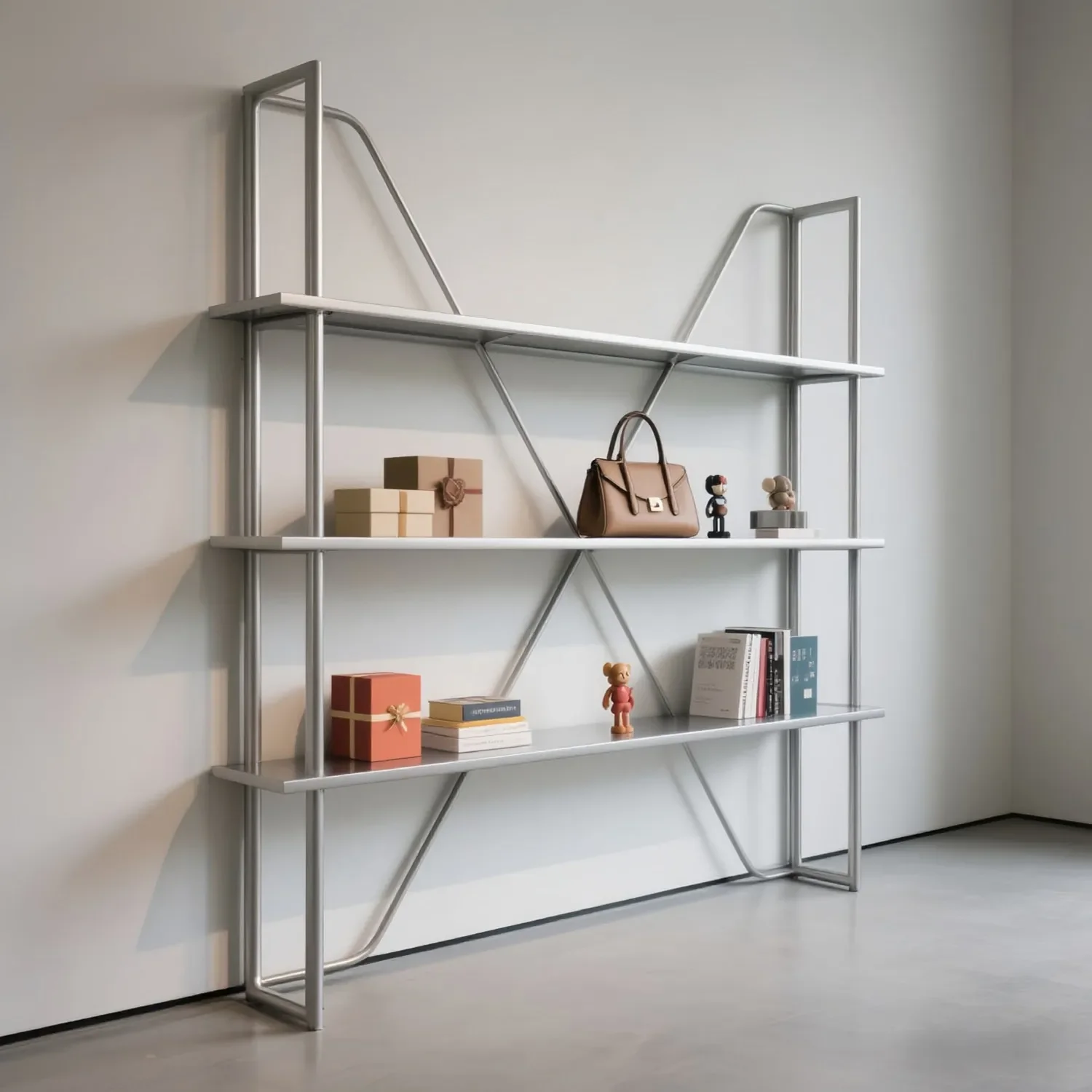 Minimalist style shelves, product display racks, light luxury multi-layer storage racks, sample beauty salon display racks