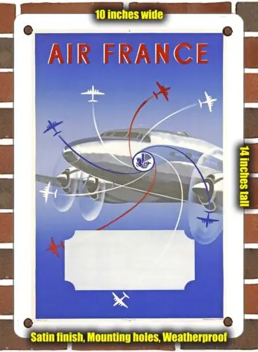 METAL SIGN - 1951 French Airline - 10x14 Inches