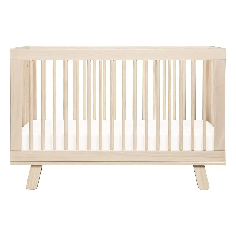 3-in-1 Convertible Crib with Toddler Bed Conversion Kit in Washed Natural, Greenguard Gold Certified