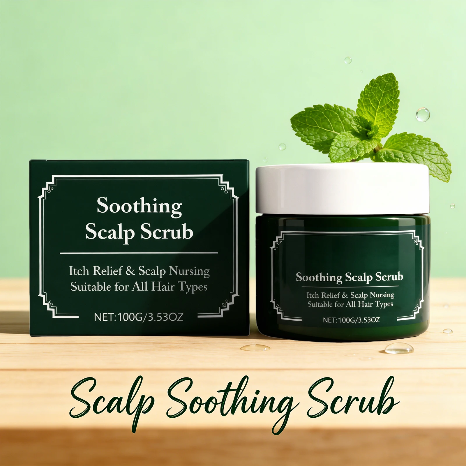 Soothing Scalp Scrub Deep Cleansing Scalp Relieve Itching Oil Control Nourishing Scalp for Dry Damaged Smoothing Hair Care 100g