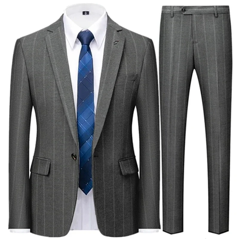 SY30  Men's suit set, business commuting gentleman, autumn and winter new style