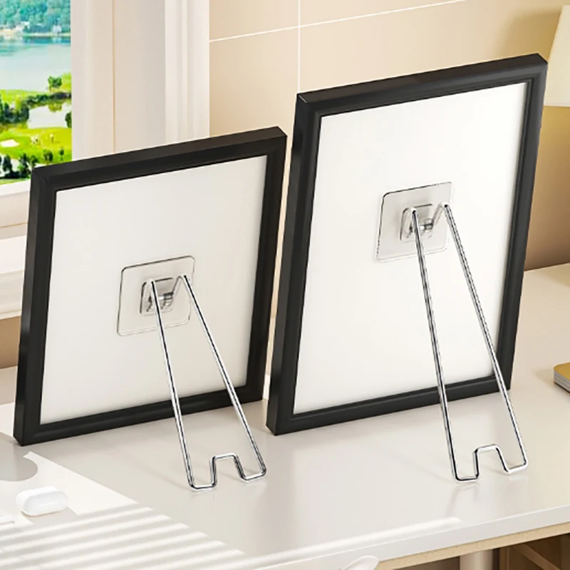 Effortless-To-Set-Up Desk Photo Frame Holder; Needs No Nail, No Drill; Powerful Hold Bracket for Albums, and Art Pieces.