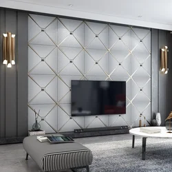Grey Diamond Deerskin Velvet Thick Wallpaper Modern Simple TV Background Wall Living Room Diamond Non Woven Wallpaper Home Decor