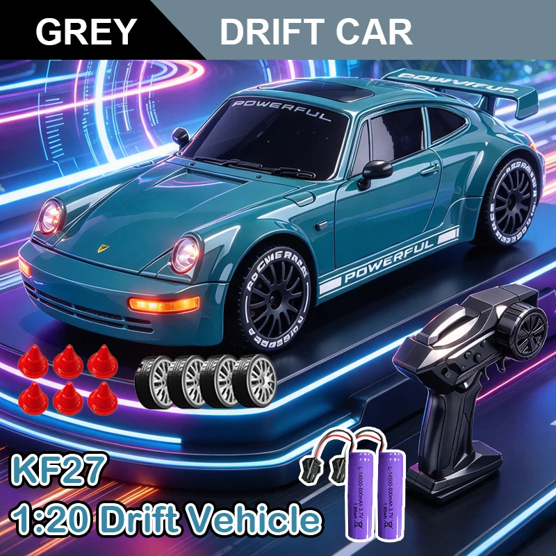1/20 Full-scale RC Car Competitive 2.4G 4WD 15Km/h with Light Remote Control Drift Racing Vehicle Toys for Kids Birthday Gifts