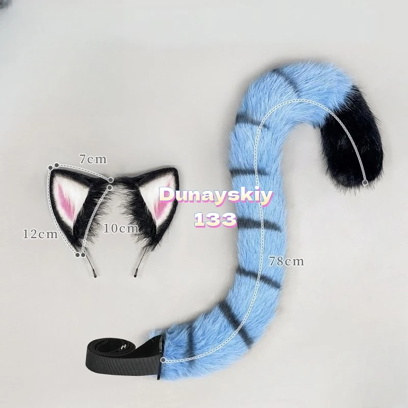 Kpop démon tigre Huntrix Cosplay ensemble queue chapeaux oreille bandeau femmes Costume accessoires de fête Halloween carnaval Club Pub mascarade