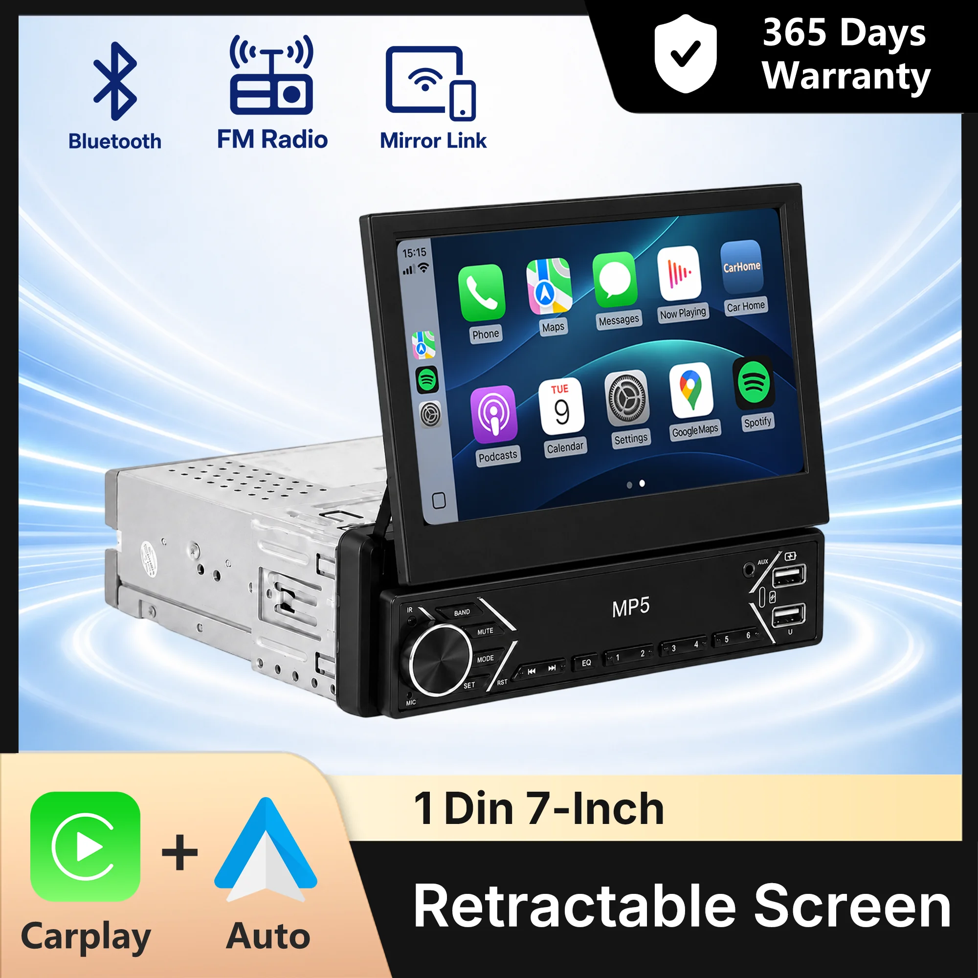 car-radio-single-din-7-inch-mp5-player-with-carplay-android-auto-retractable-touchscreen-fm-mirror-link-universal-head-unit