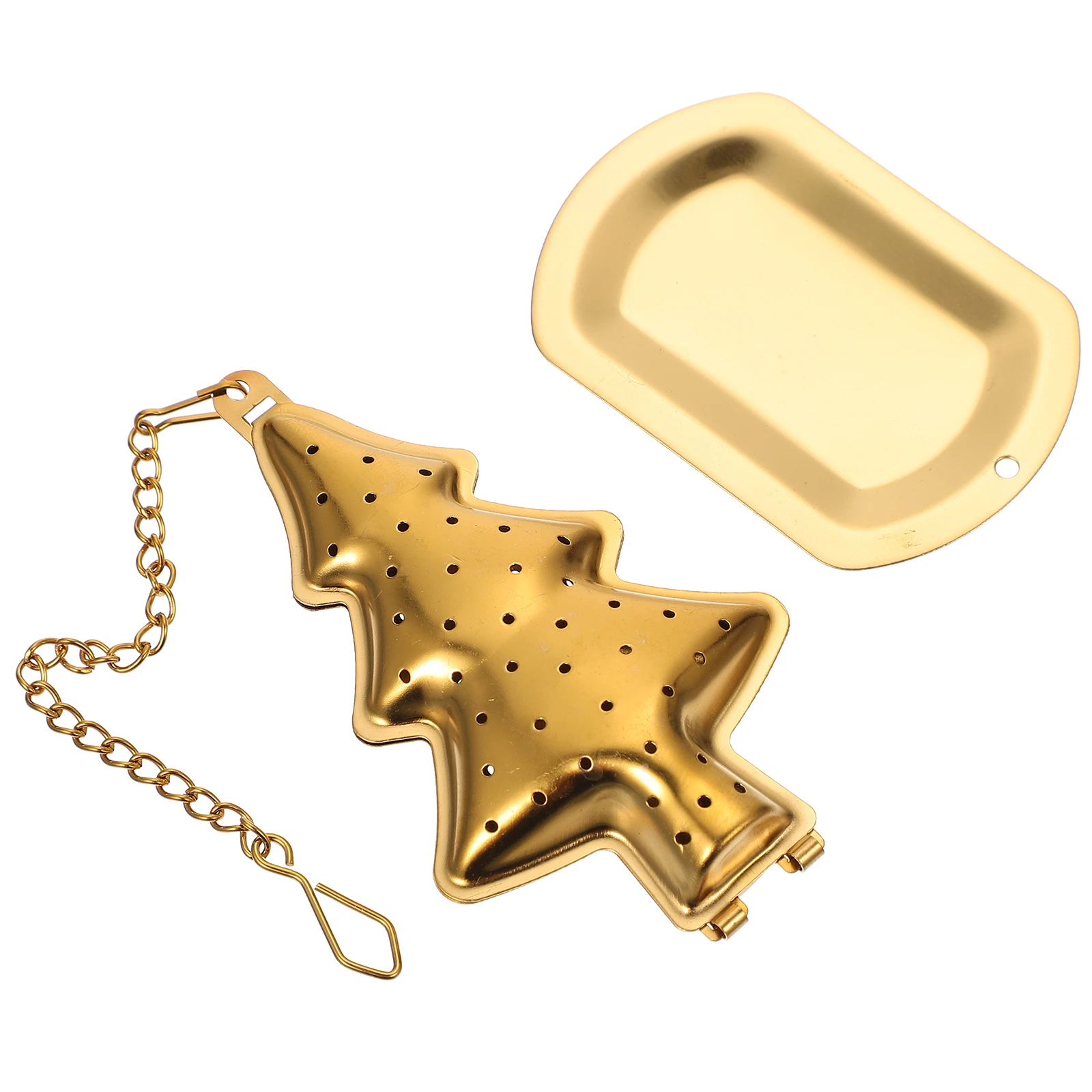 

2pcs Tea Strainer For Home Office High Temperature Resistant Fine Mesh Infuser For Loose Leaf Tea Golden Kitchen Bar