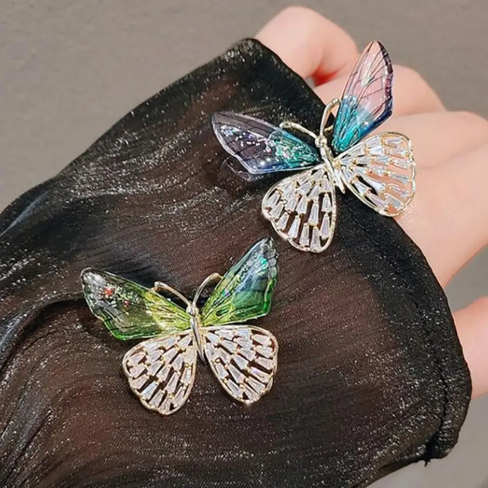 Licht Luxus Libelle/Schmetterling Geformt Broschen Strass Imitation Perle Schmuck Pin Legierung Anzug Kragen Pins Geschenk