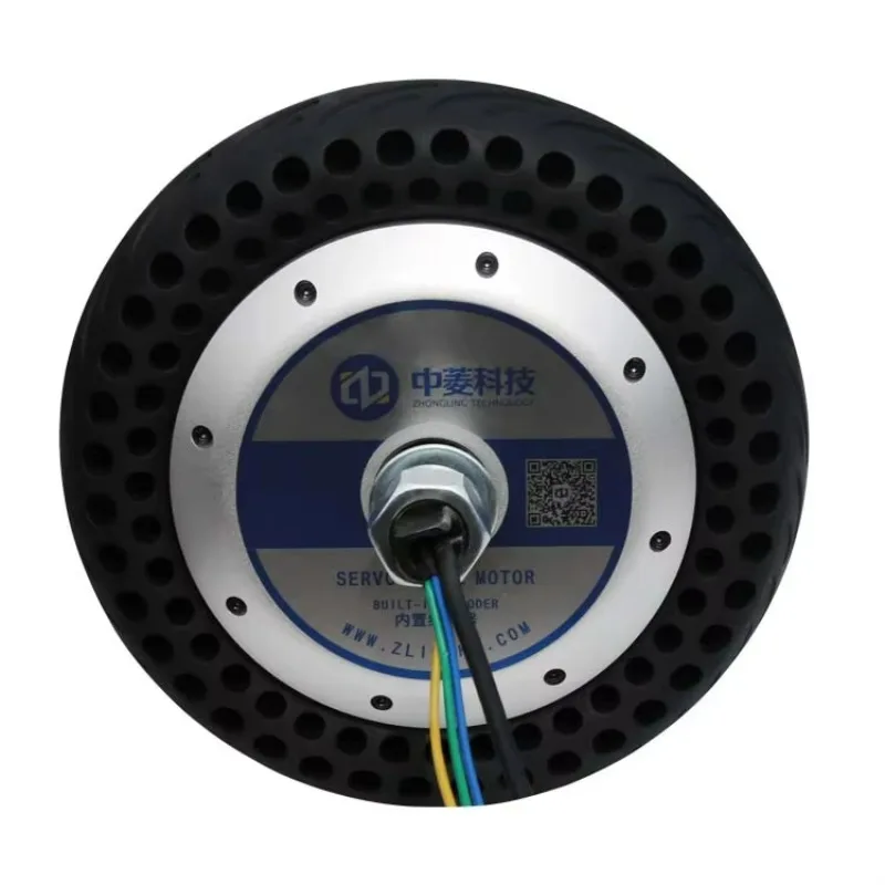 10inch 48V 800W 60N.m 300kg Load 4096 PPR Magnetic Encoder Gearless Brushless AGV DC in Wheel Hub Servo Motor