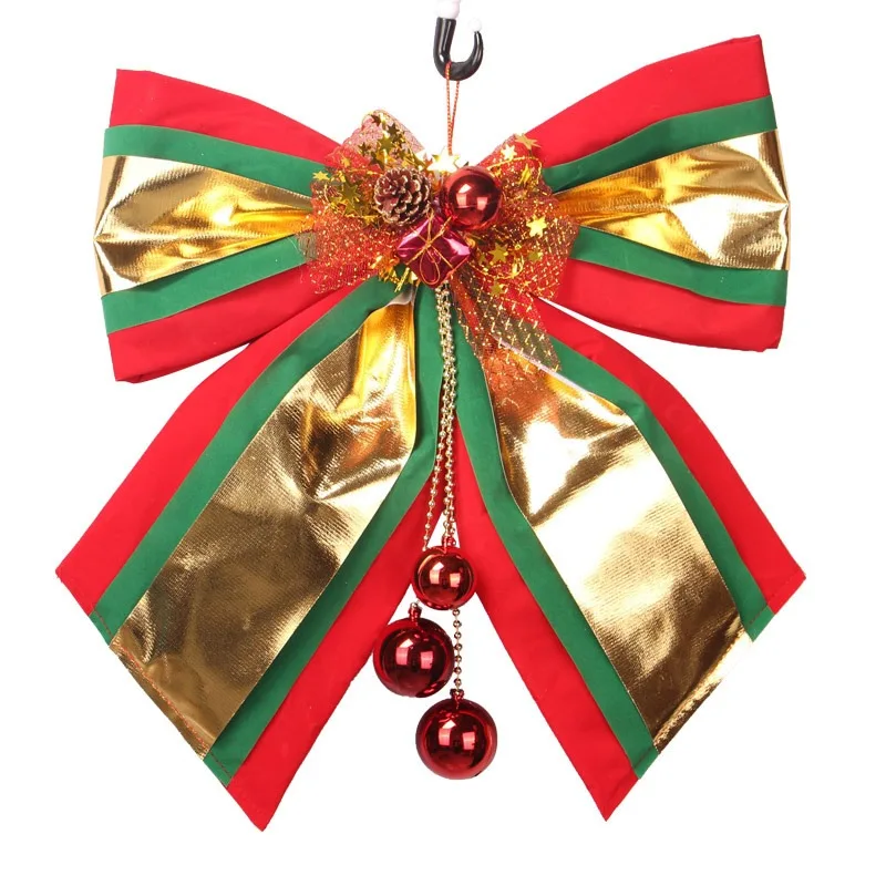 Christmas Supplies, Christmas Bows, Christmas Tree Wreaths, Large, Medium And Large Bell Pendants