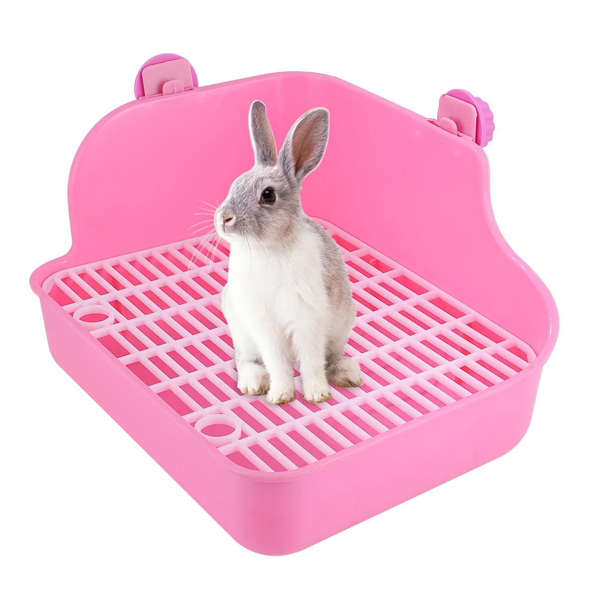 Hamster Rabbit Square Toilet Bowl Potty Trainer Cage Ferret Bed Linings Guinea Pig