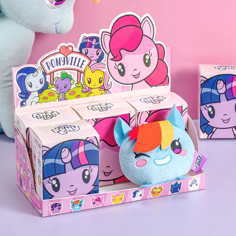 My Little Pony Plush Keychain Blind Box Pinkie Pie Twilight Sparkle Kawaii Soft Doll Bag Charm Heart-Shaped Keyring Gift - view 2