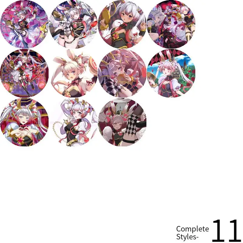 Maliss P الأبيض أرنب لعبة أنيمي شخصية لينة زر شارة بروش مرساة الأجهزة الطرفية دبوس اكسسوارات مجوهرات حقيبة مدرسية